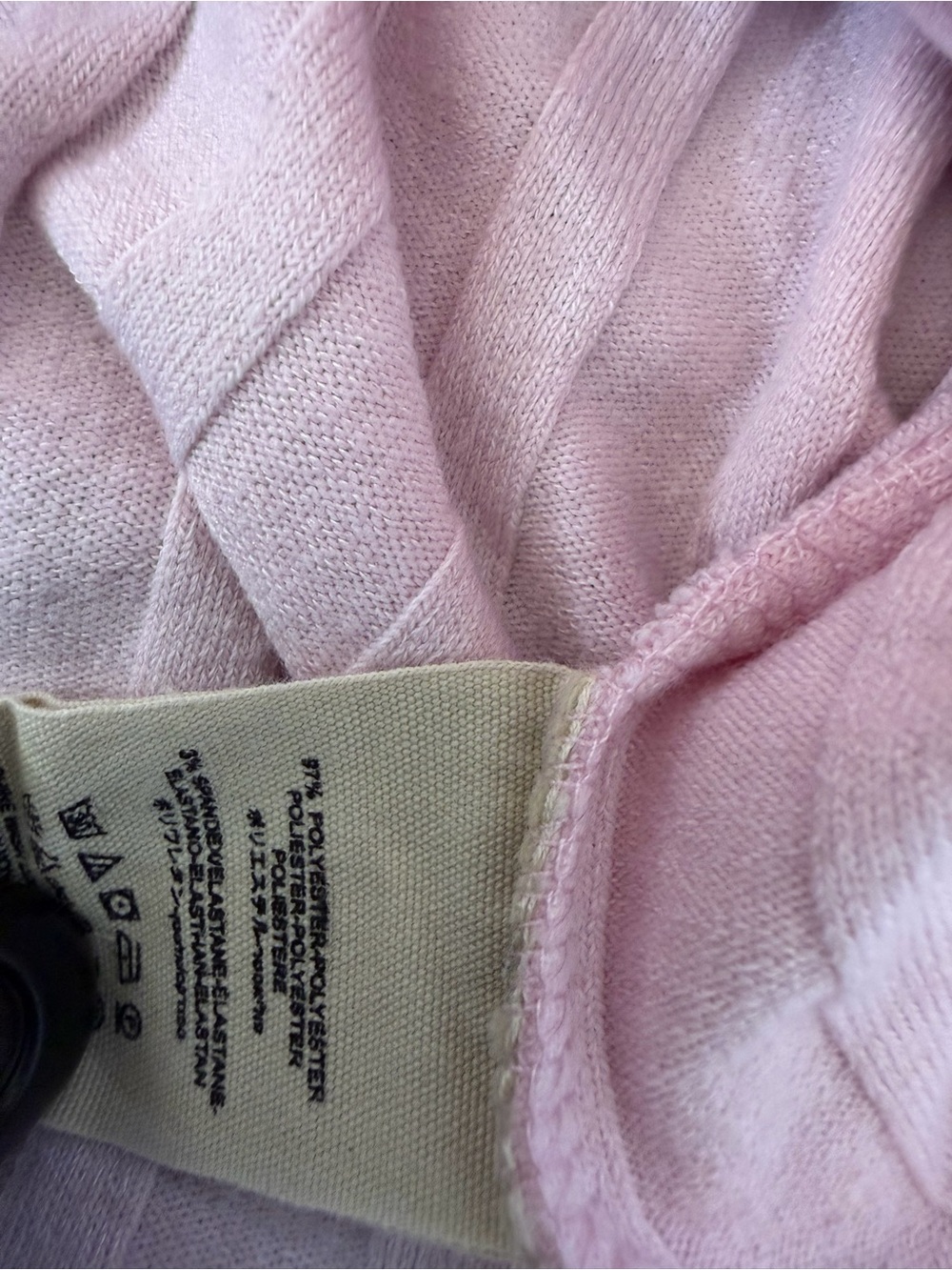 Free People Ribbed Square-Neck Button Front Top - Light Pink - Picture 8 of 11